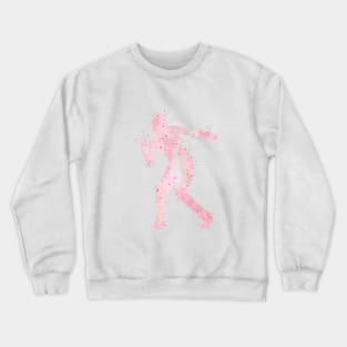 Girl Street Dancer Watercolor Silhouette Crewneck Sweatshirt